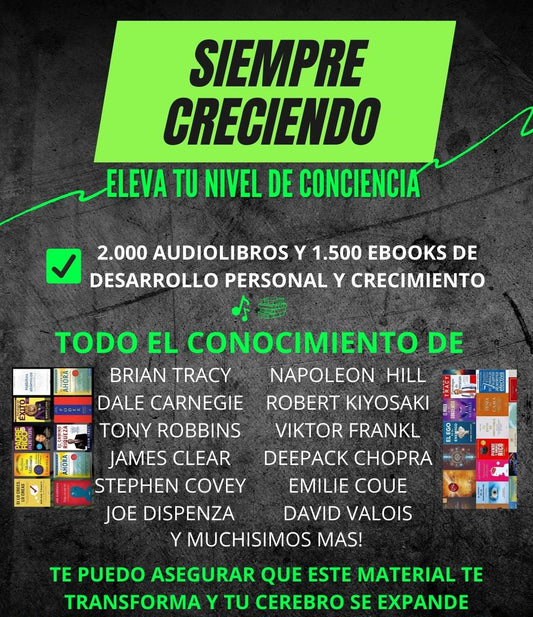 Sistema de Reprogramación Mental | 2.000 Audiolibros y 1.500 Ebooks